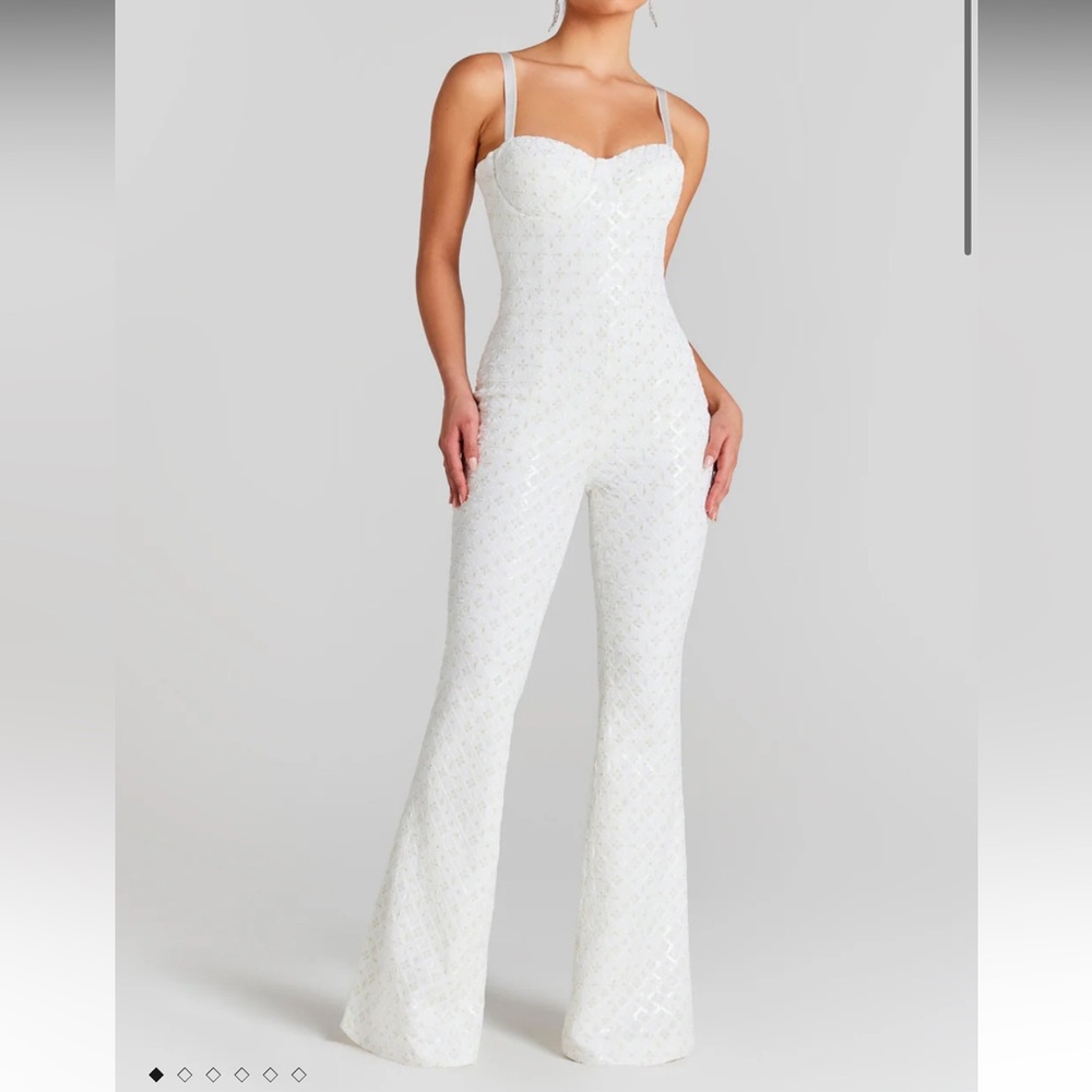 Hailey White Jumpsuit S/M